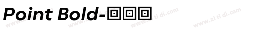 Point Bold字体转换